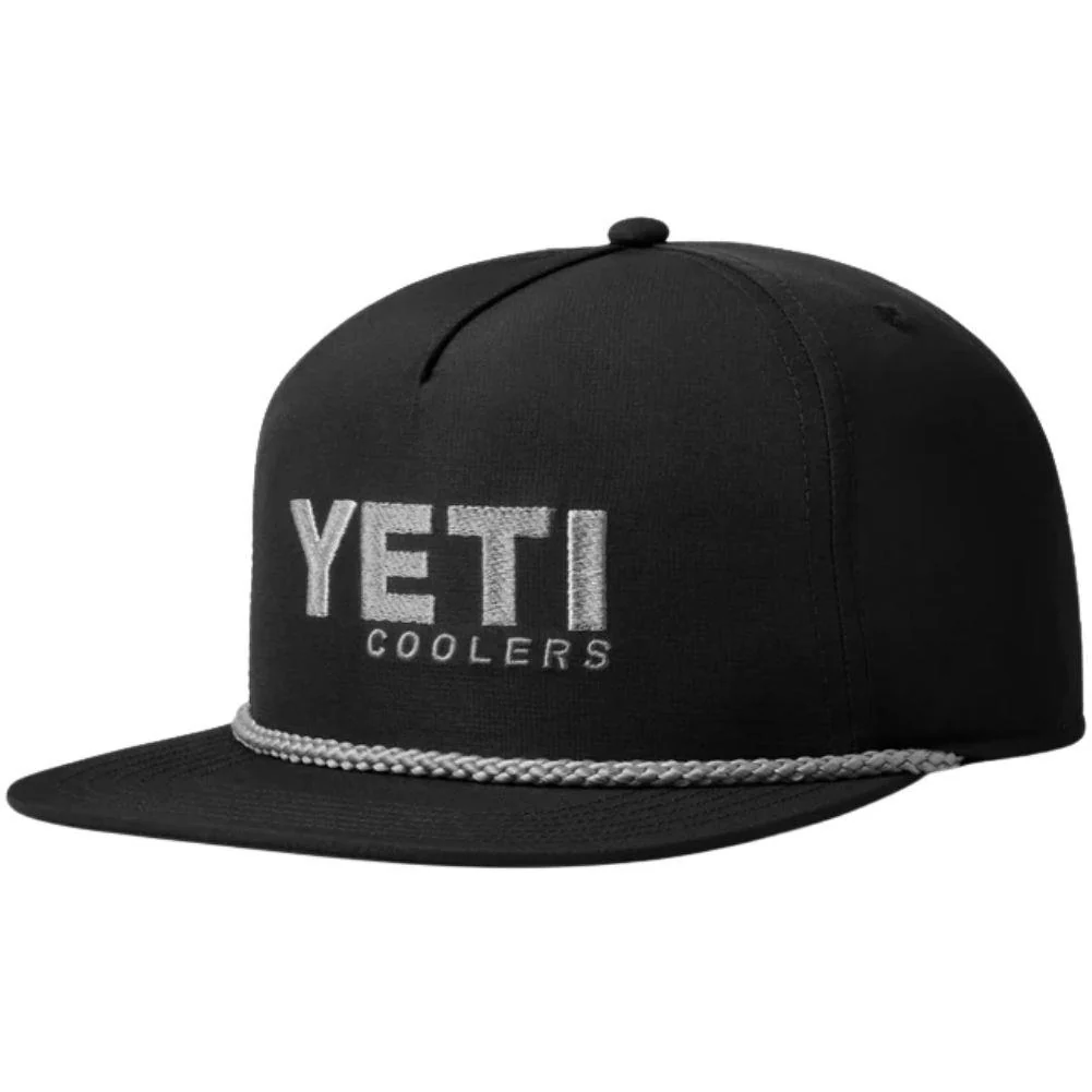 Yeti Coolers Mid Pro Flat Brim Rope Hat (Black) - Image 2