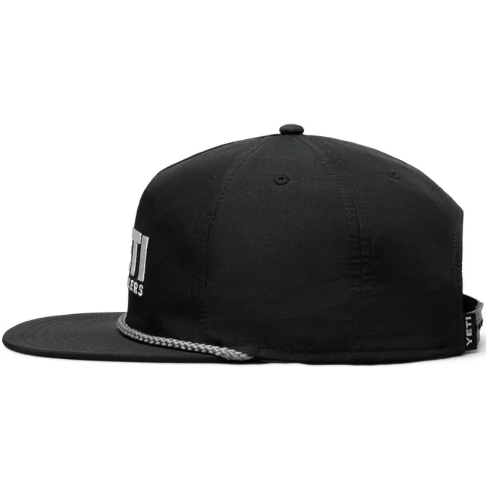 Yeti Coolers Mid Pro Flat Brim Rope Hat (Black) - Image 3
