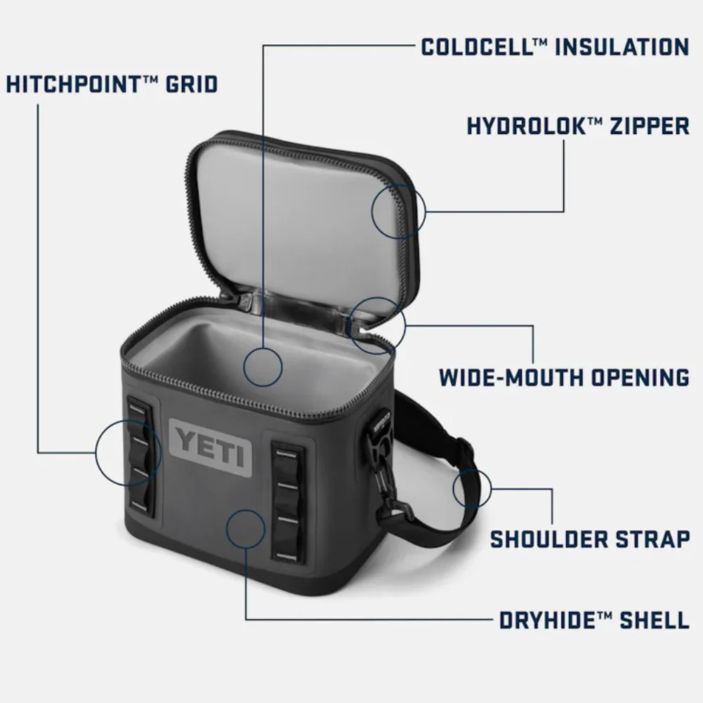 Yeti Hopper Flip 8 Soft Cooler (Charcoal) - Image 7