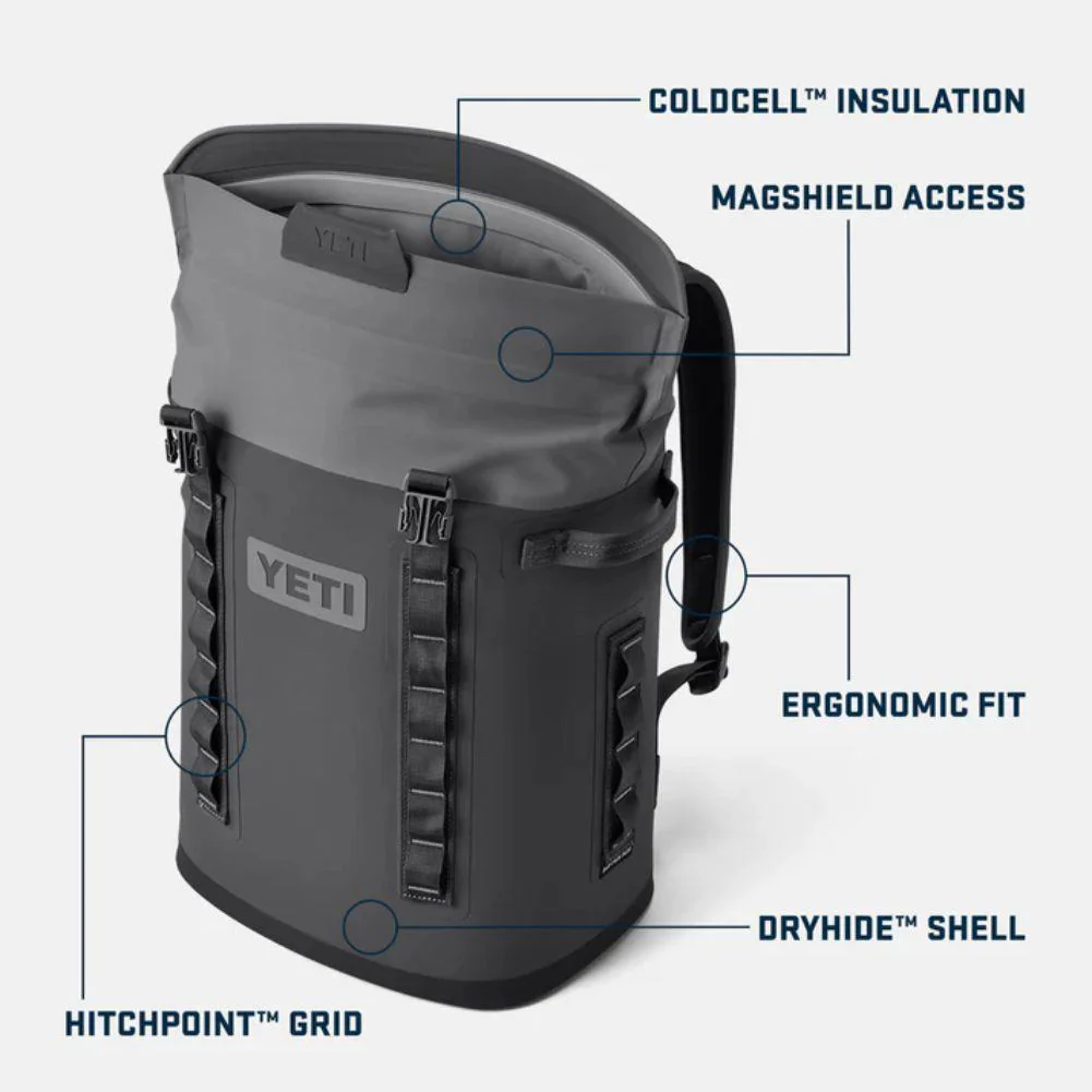 Yeti Hopper M20 Backpack Cooler (Fog Grey/Blue) - Image 8