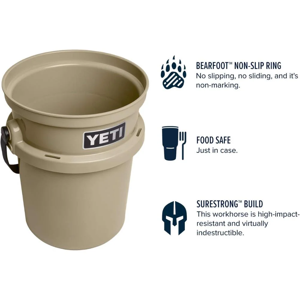 YETI Loadout 5 Gallon Bucket (Tan) - Image 7