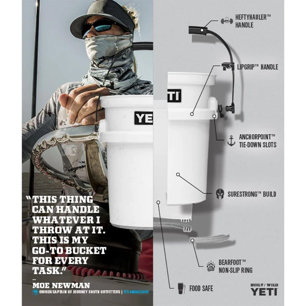 Yeti Loadout 5 Gallon Bucket (White) - Image 12