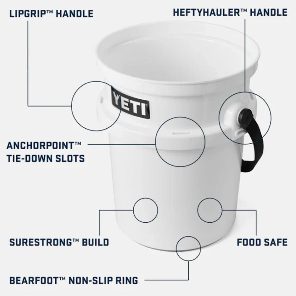 Yeti Loadout 5 Gallon Bucket (White) - Image 6
