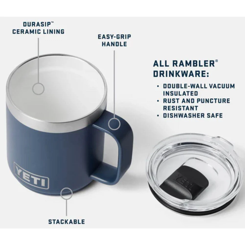 Yeti Rambler 10 oz (295 ml) Stackable Ceramic Lining Mug (Ridgeline) - Image 4