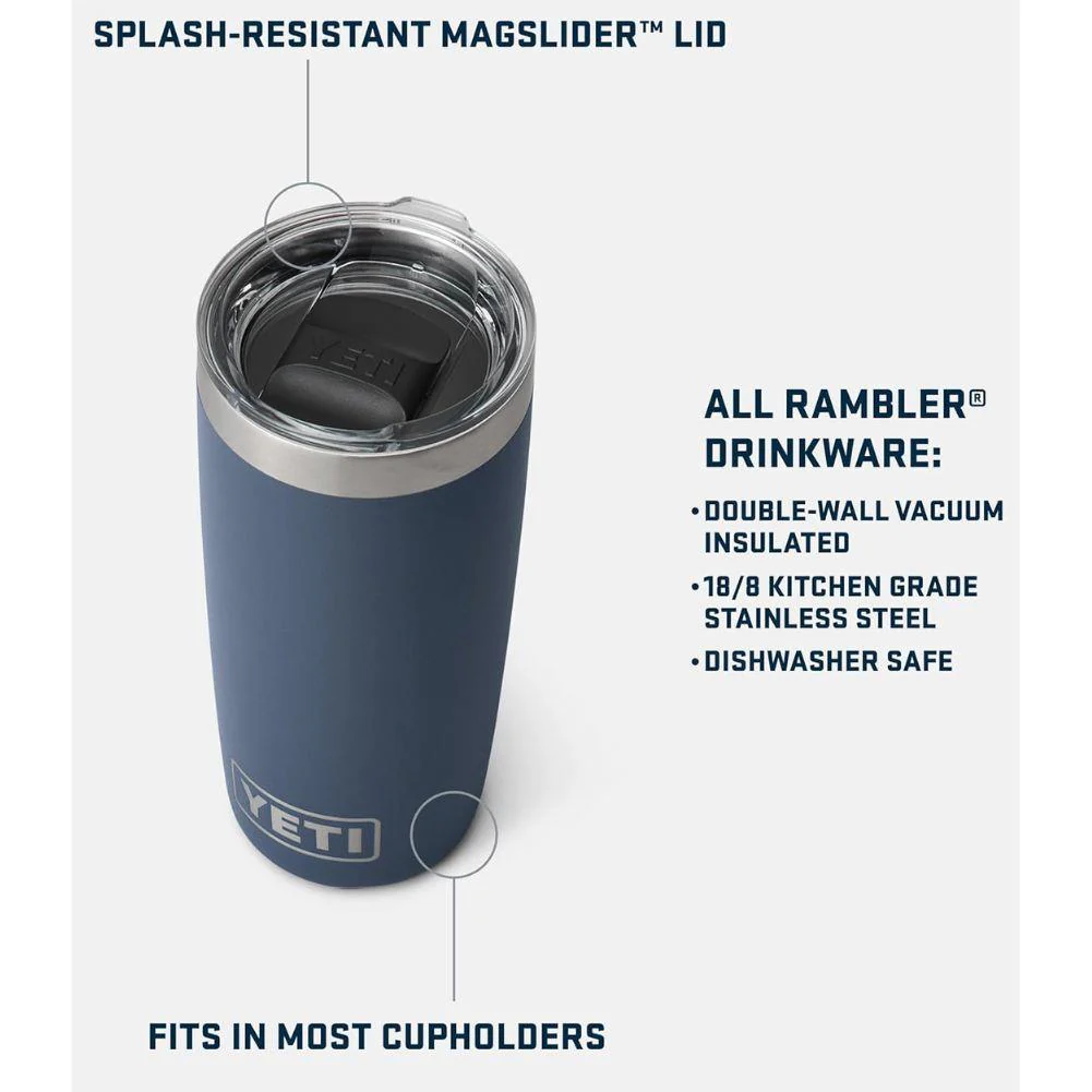 Yeti Rambler 10 oz (295 ml) Tumbler (Rescue Red) - Image 4