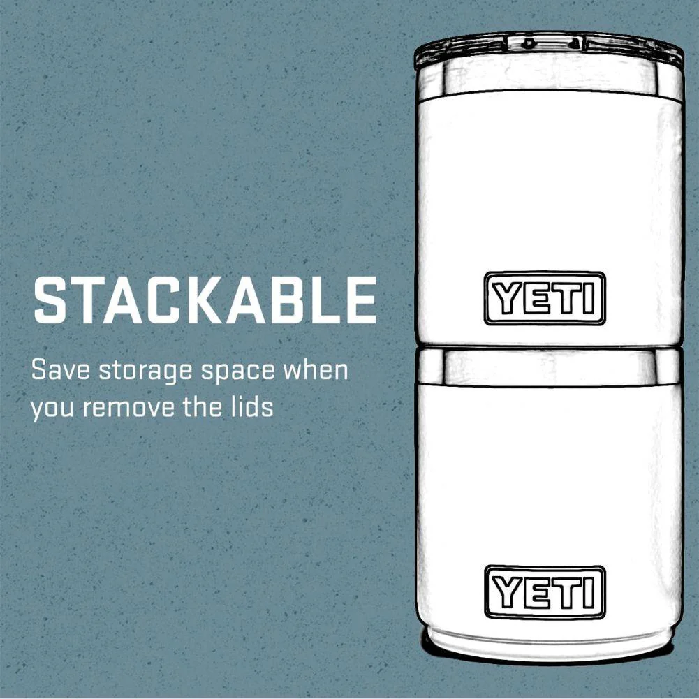 Yeti Rambler 10 oz (296 ml) Stackable Lowball (White) - Image 8