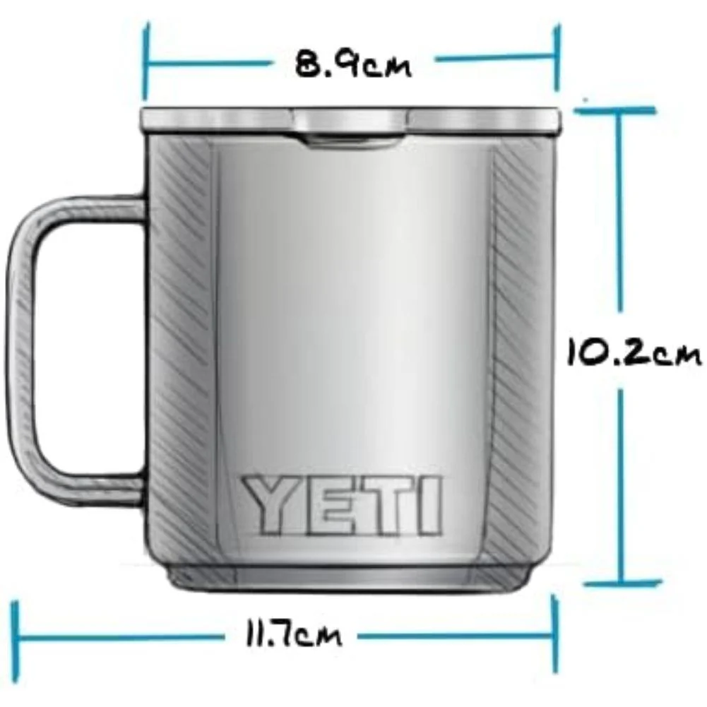 Yeti Rambler 10 oz (296 ml) Stackable Mug (Big Sky Blue) - Image 6