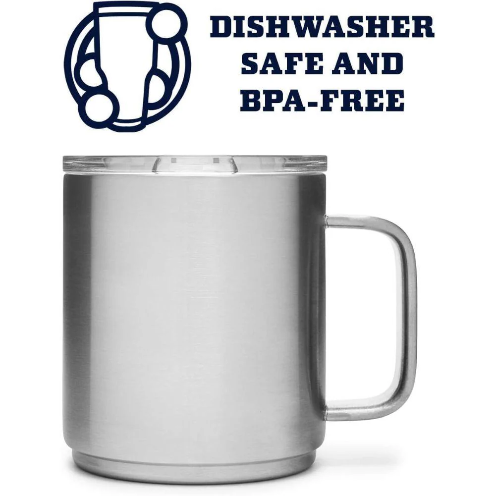 Yeti Rambler 10 oz (296 ml) Stackable Mug (Stainless Steel) - Image 4