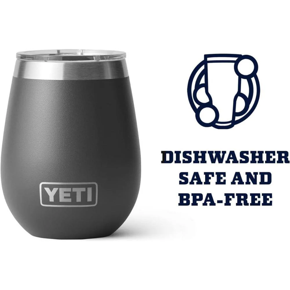 Yeti Rambler 10 oz (296 ml) Wine Tumbler (Charcoal) - Image 6