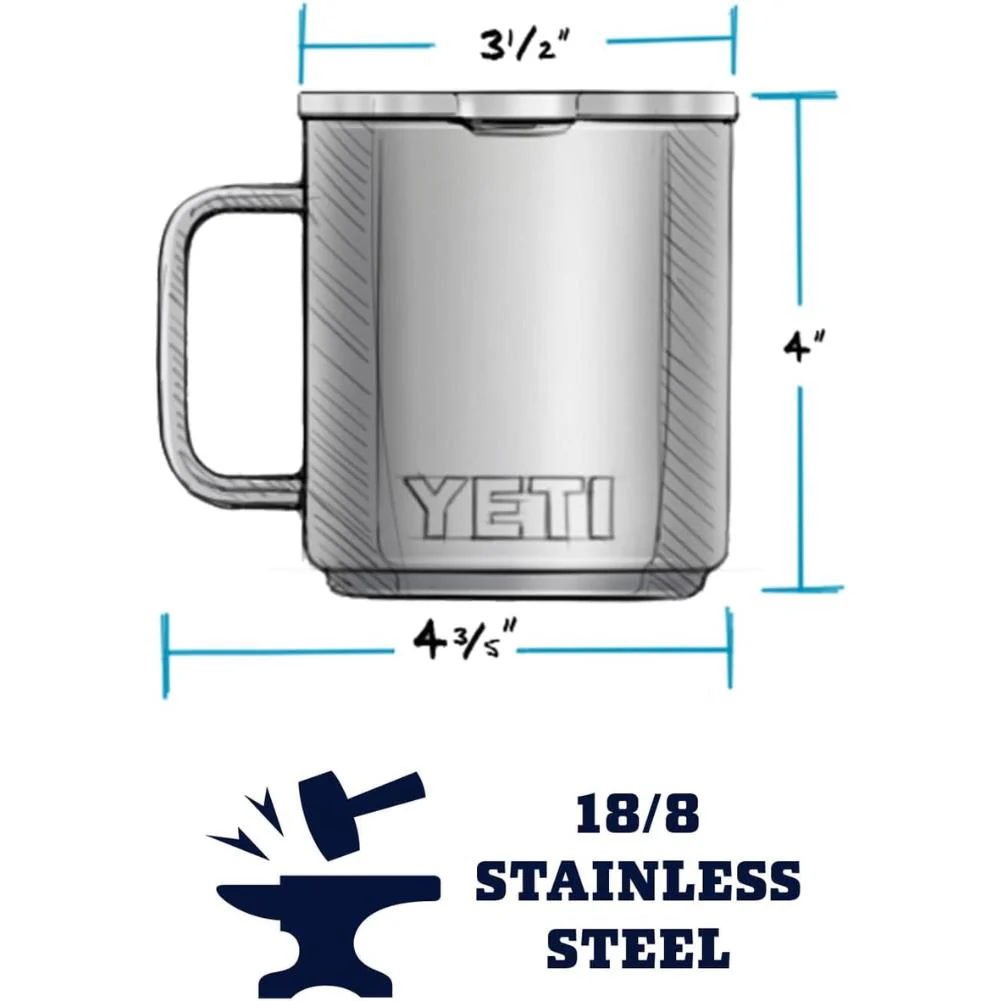 Yeti Rambler 10 OZ Mug (Tropical Pink) - Image 4