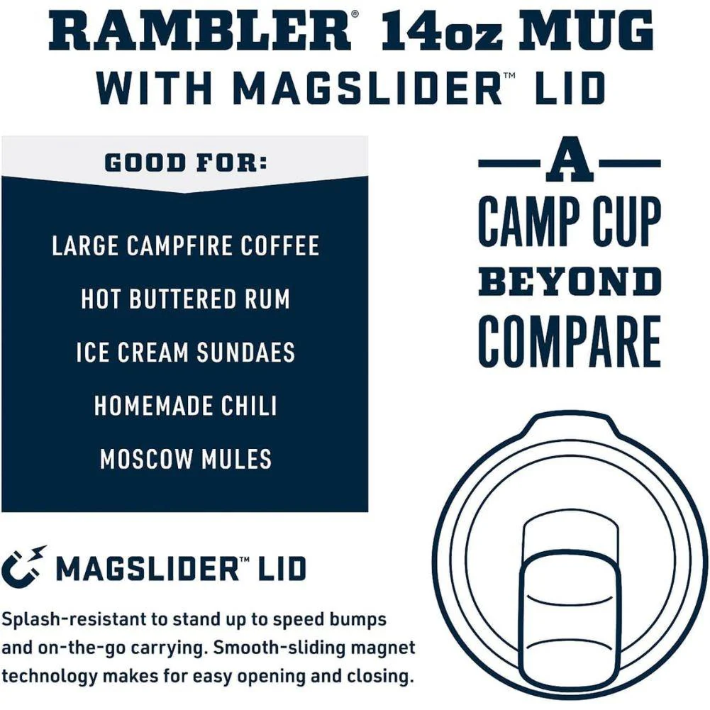 YETI Rambler 14 OZ (414ml) Stackable MS Mug (Rescue Red) - Image 9