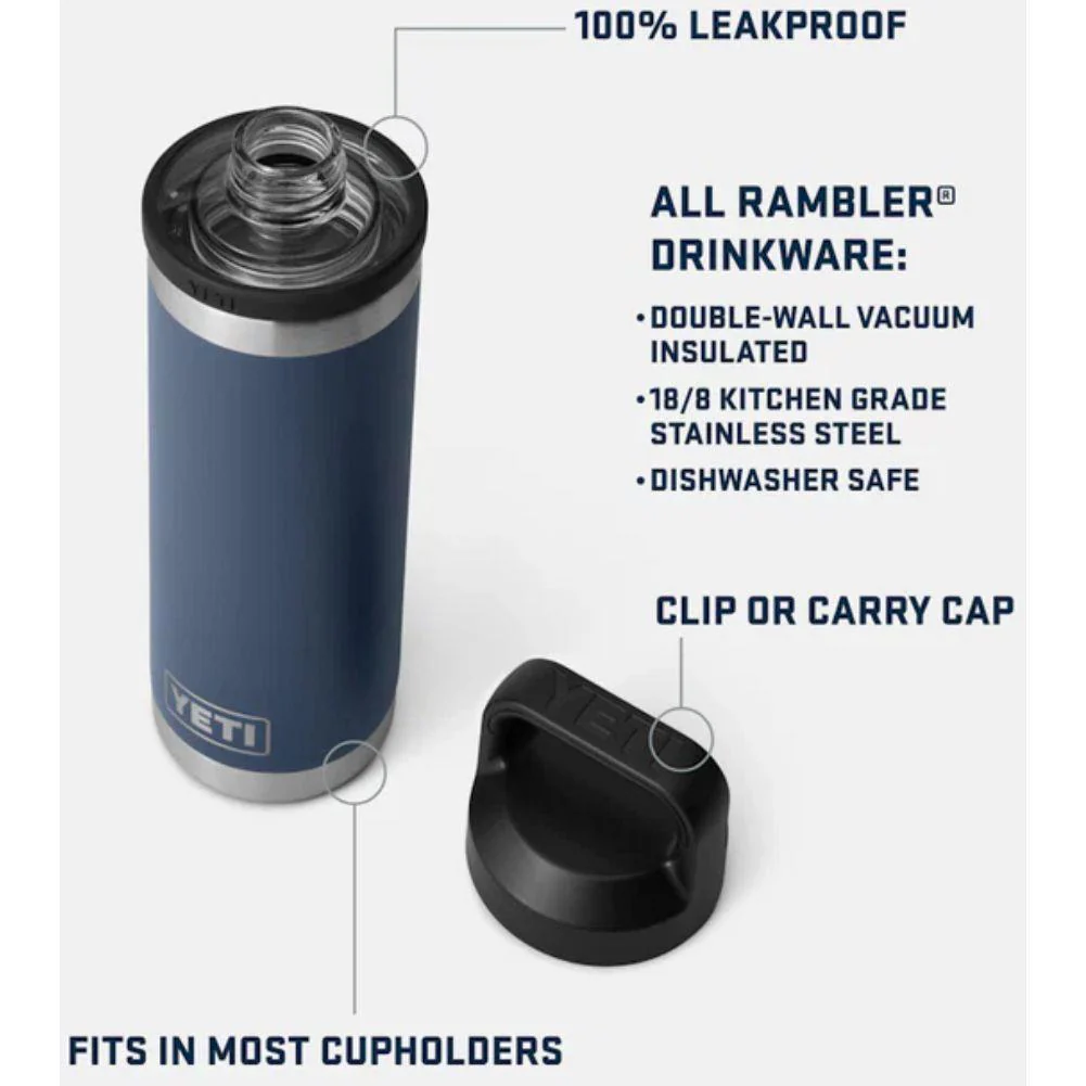Yeti Rambler 18 oz (532 ml) Bottle With Chug Cap (Venom) - Image 6