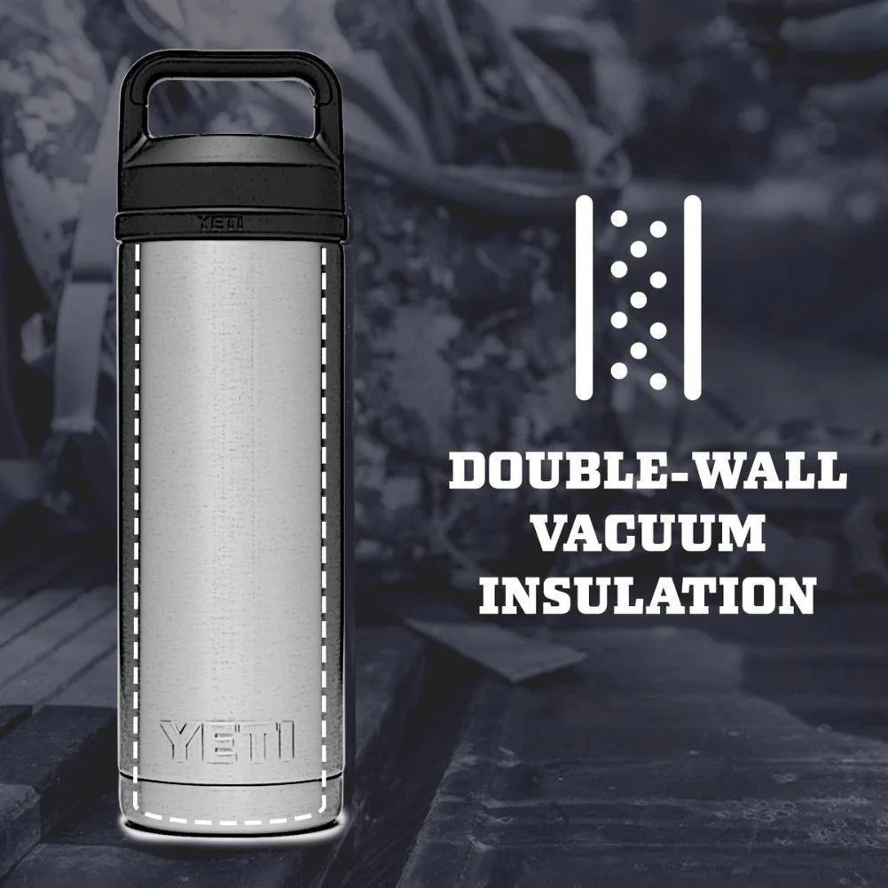Yeti Rambler 18 OZ (532 ml) Bottle With Chug Cap (Wetlands Camo) - Image 9