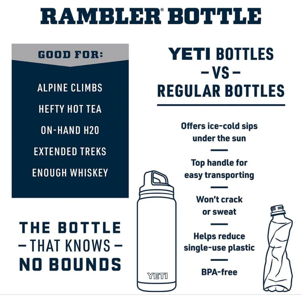 Yeti Rambler 18 OZ Bottle With Chug Cap (Sharktail Taupe) - Image 9