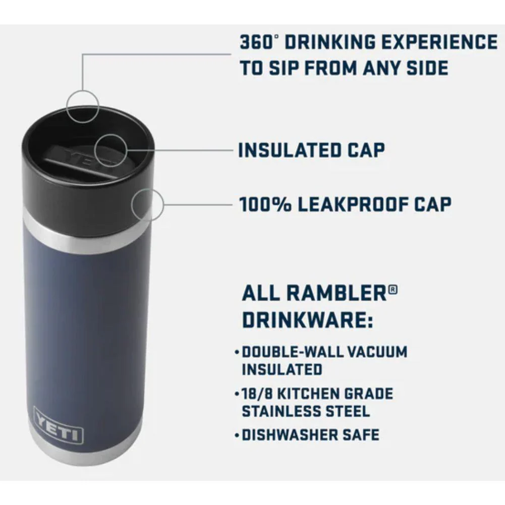 Yeti Rambler 18 OZ Bottle With Hotshot Cap (Key Lime) - Image 11