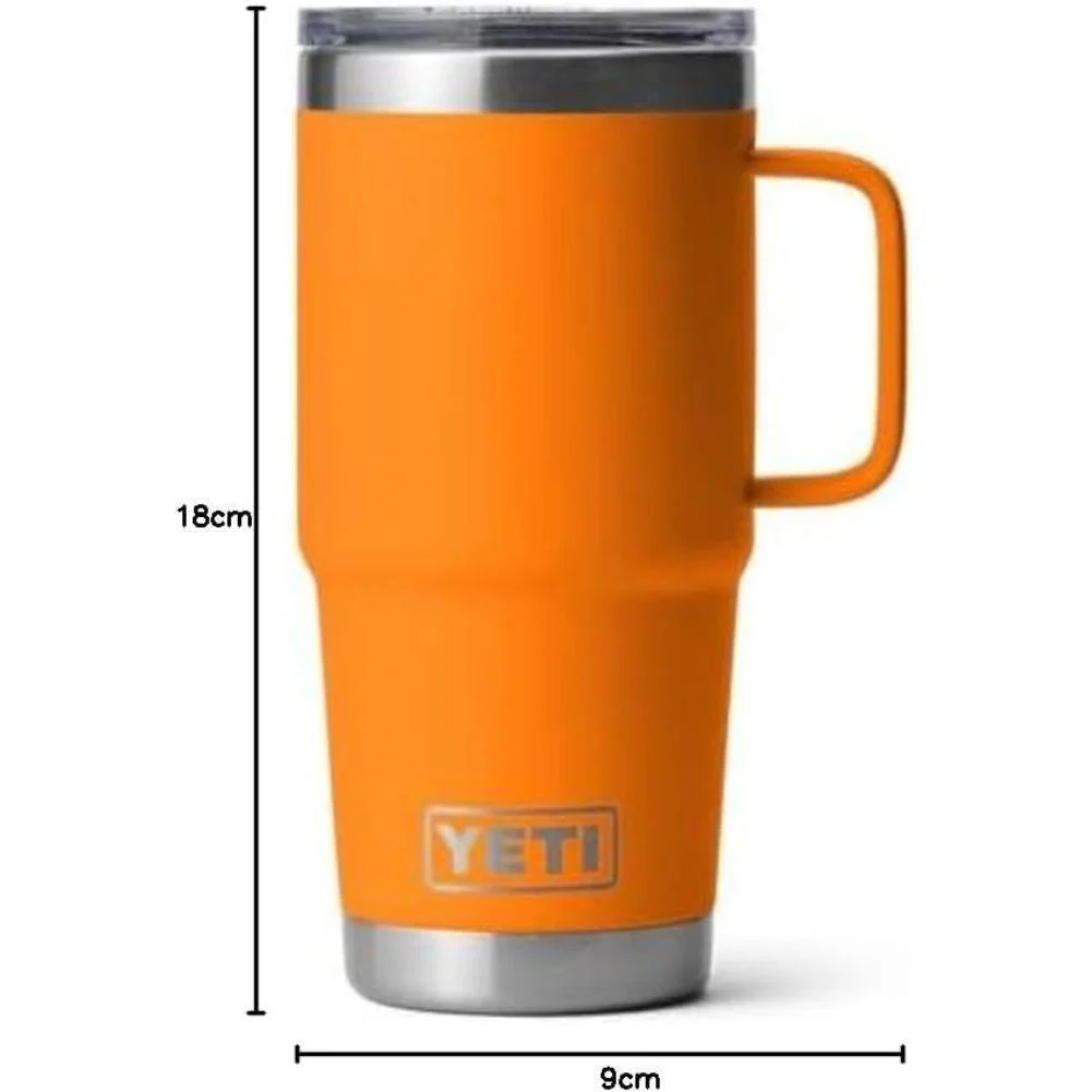 Yeti Rambler 20 OZ (591ml) Travel Mug (Charcoal) - Image 8