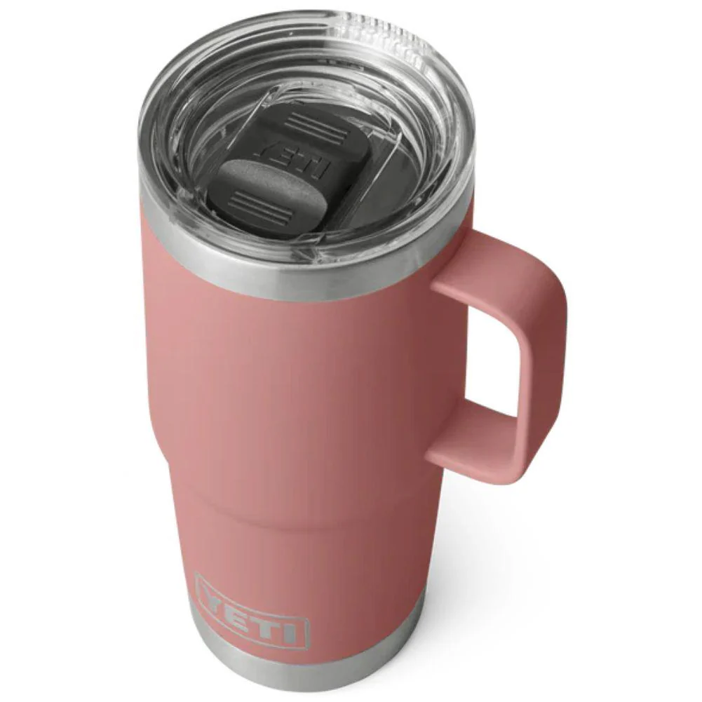 Yeti Rambler 20 OZ (591ml) Travel Mug (Sandstone Pink) - Image 3