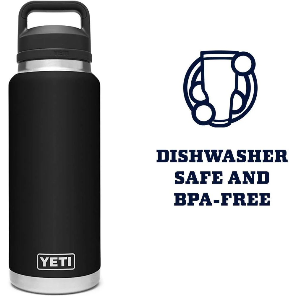 Yeti Rambler 36 oz (1065 ml) Bottle With Chug Cap (Black) - Image 8