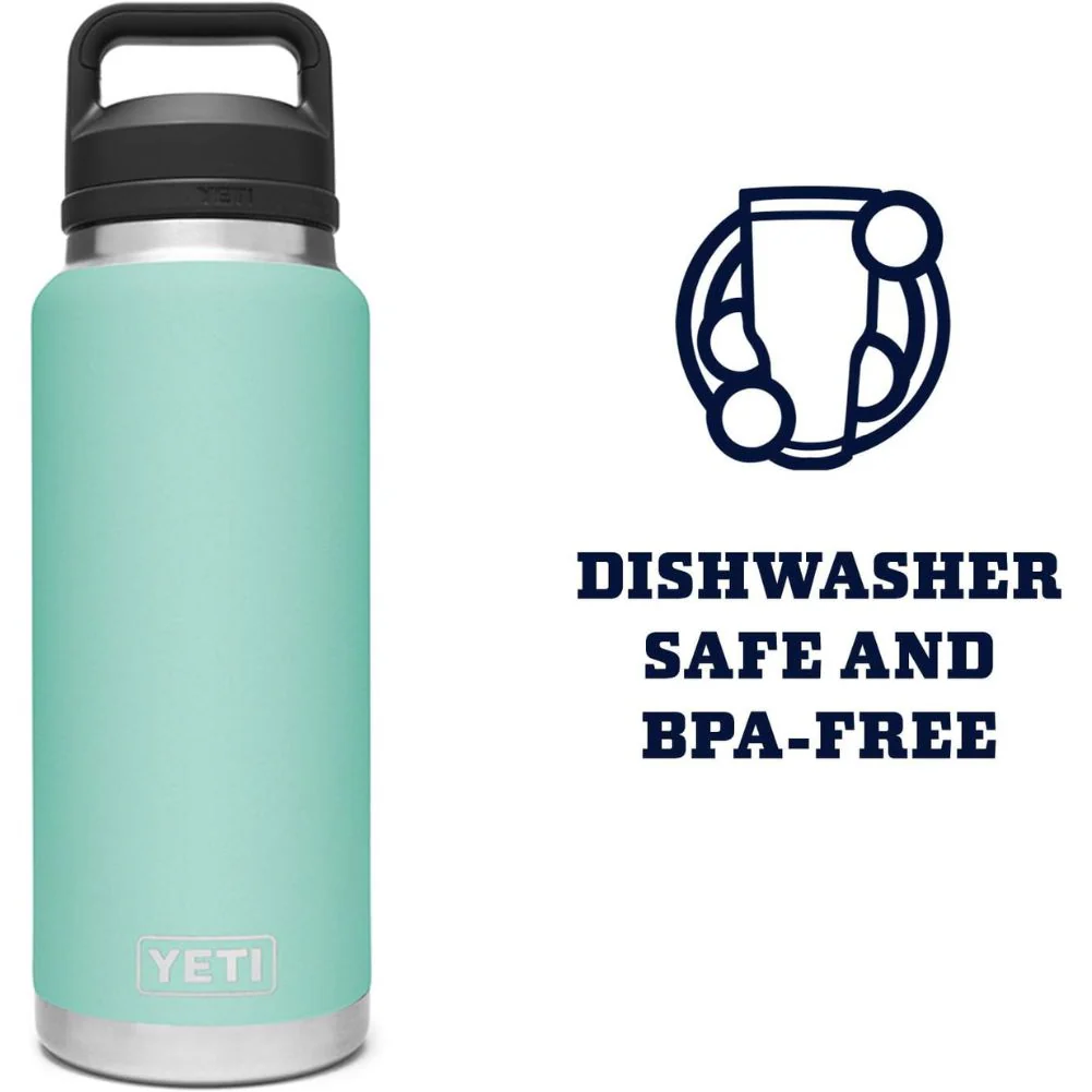 Yeti Rambler 36 OZ Bottle With Chug Cap (Seafoam) - Image 5