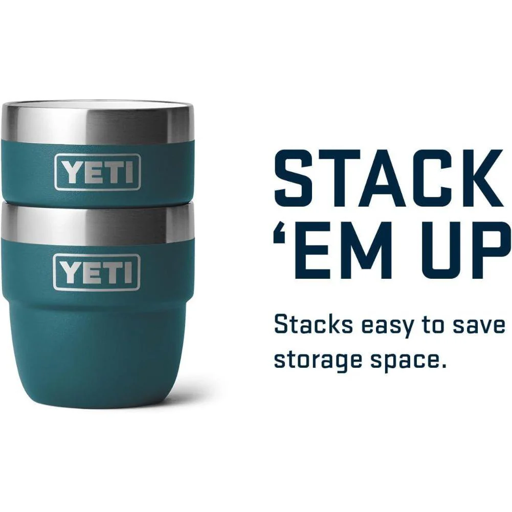 YETI Rambler 4 Oz Espresso Cups 2 Pack (Wetlands Brown) - Image 8