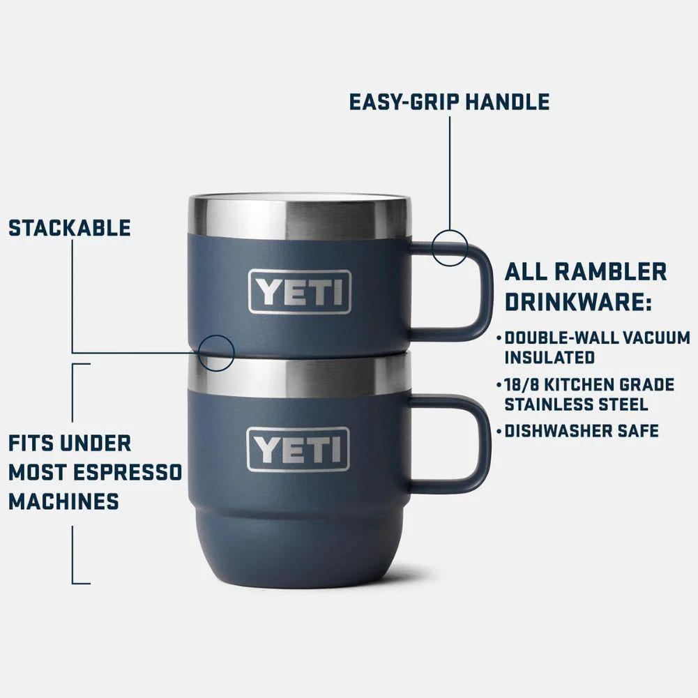 YETI Rambler 6 OZ Stackable Mug 2 Pack (Key Lime) - Image 8