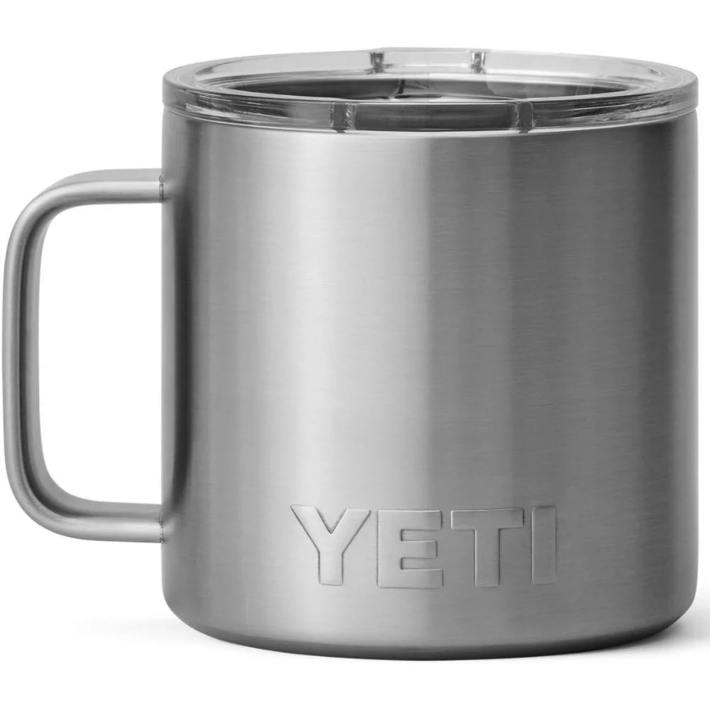 Yeti Rambler Mug 14 OZ (Stainless Steel) - Image 3