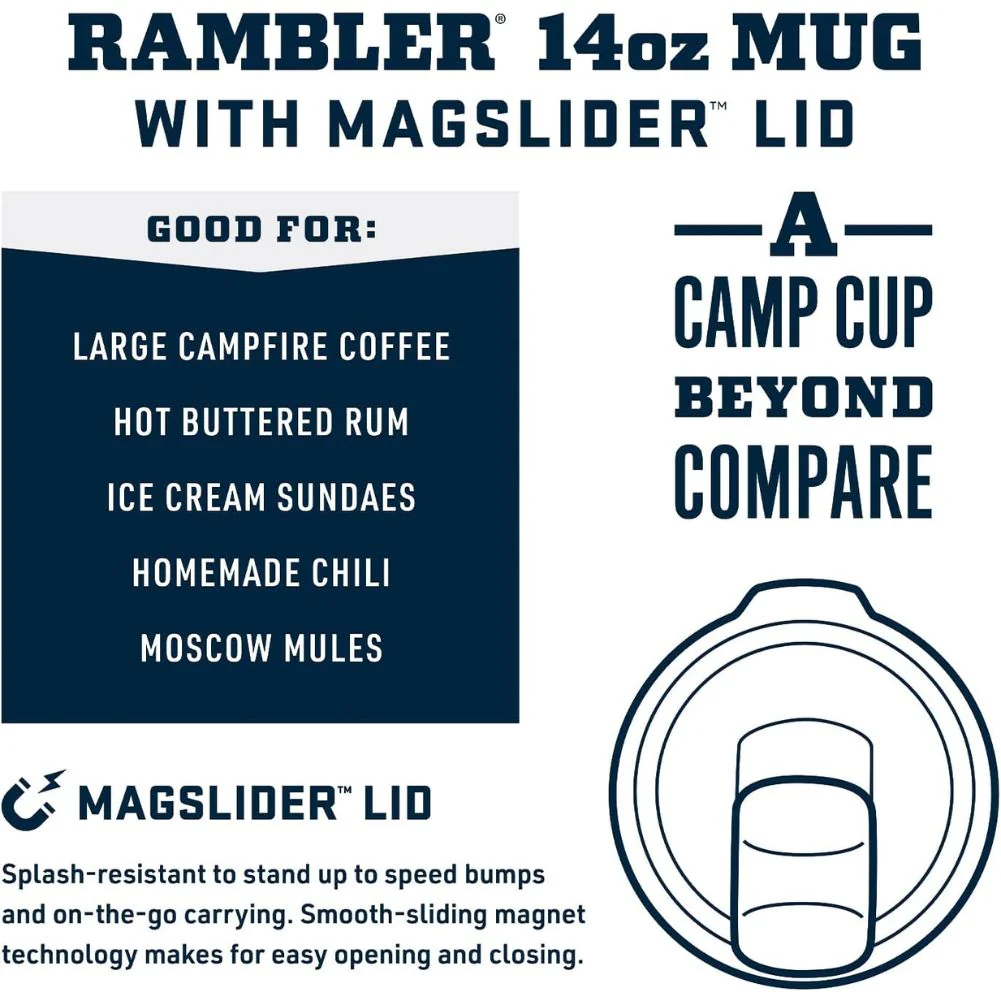 Yeti Rambler Mug 14OZ (Rescue Red) - Image 8