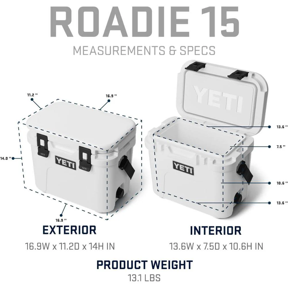 Yeti Roadie 15 Cool Box (White) - Image 10