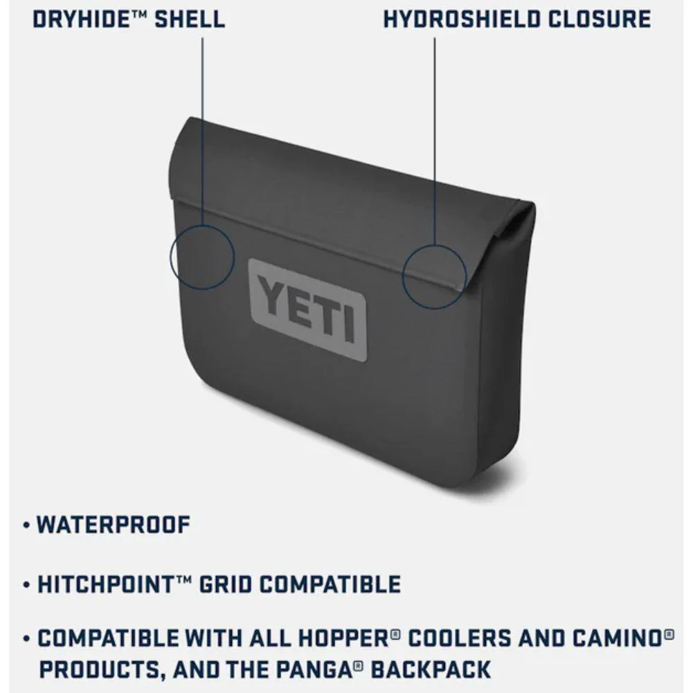 Yeti Sidekick Dry 3L Waterproof Gear Case (Fog Grey/Blue) - Image 8