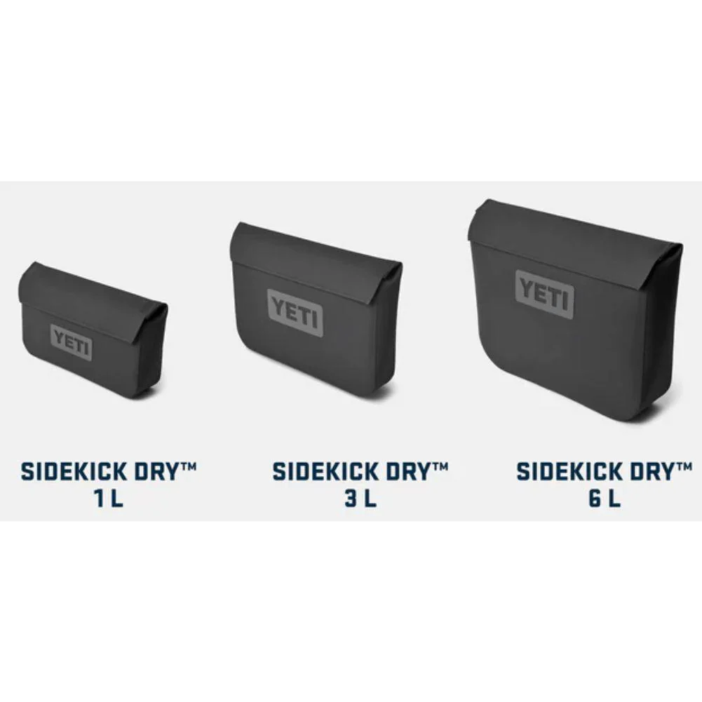 Yeti Sidekick Dry 3L Waterproof Gear Case (Fog Grey/Blue) - Image 9