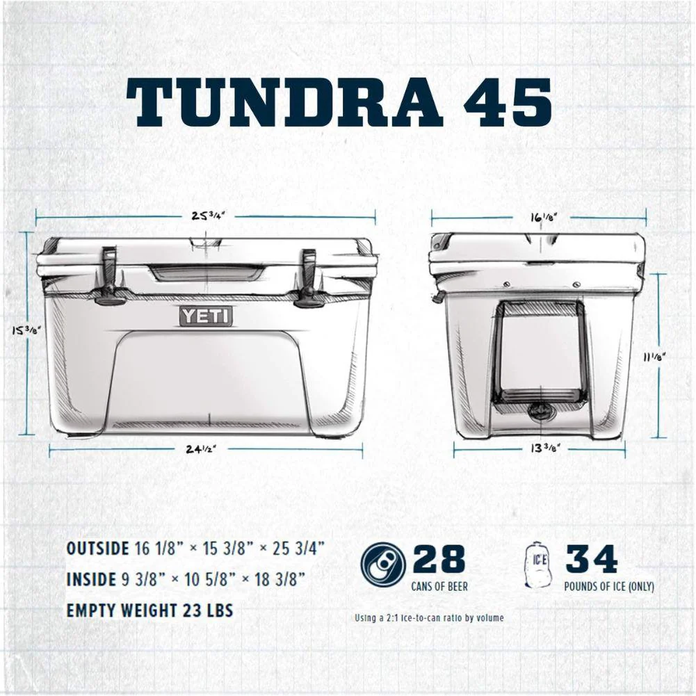 Yeti Tundra 45 Cool Box (Black) - Image 4