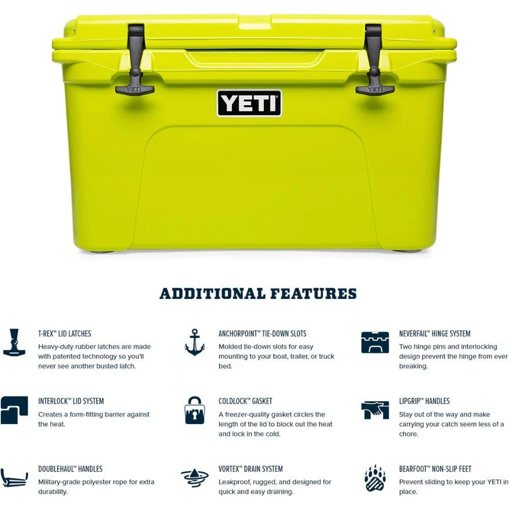 Yeti Tundra 45 Cool Box (Firefly Yellow) - Image 6